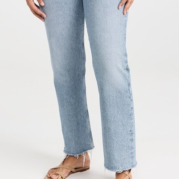 Agolde 90s Pinch Waist Straight Leg Raw Hem - Picture 5 of 7